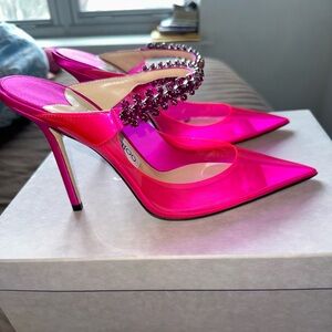 JIMMY CHOO BING 100 SIZE 38 HOT PINK